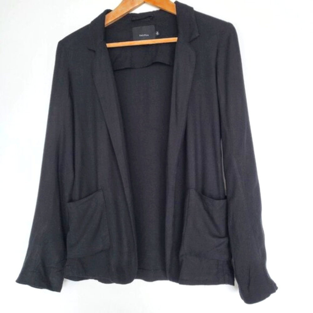 Aritzia Talula Kent Relaxed Blazer in Black Size 0 - Picture 2 of 12